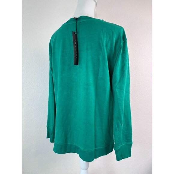 Jane+Delancey women's small green long‎ sleeve pullover top giraffe textured NWT - Picture 6 of 8